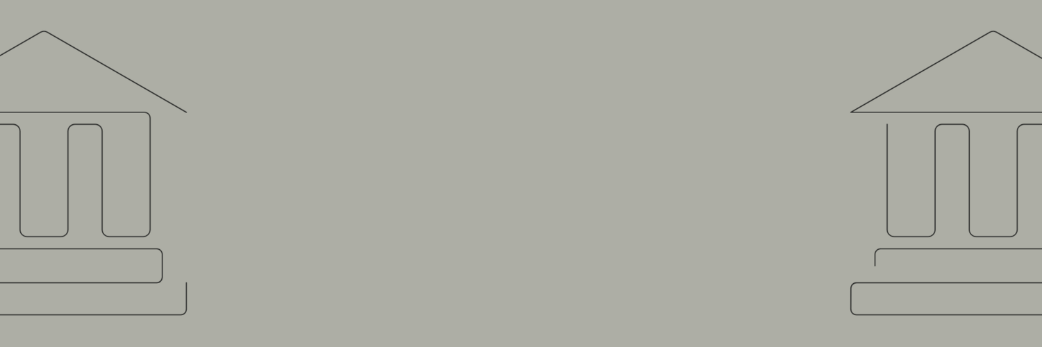 Grey background with icons of government buildings