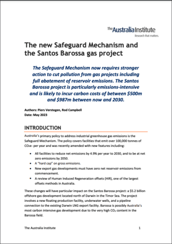 Report cover
