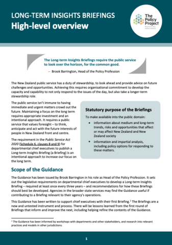 First page of briefing