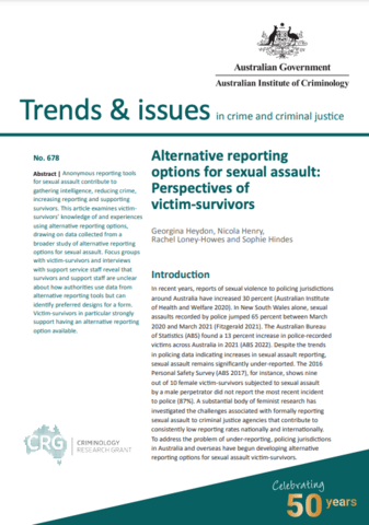 Report cover