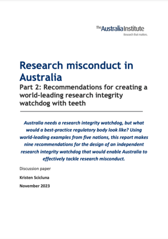 Report cover