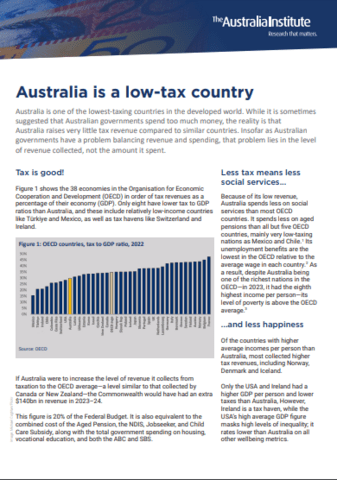 First page of factsheet