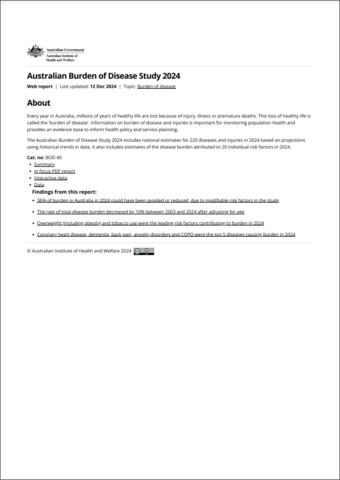 Document cover