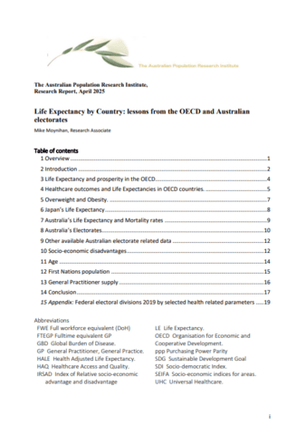 Document cover