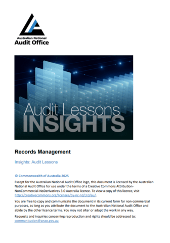 Audit lessons: records management