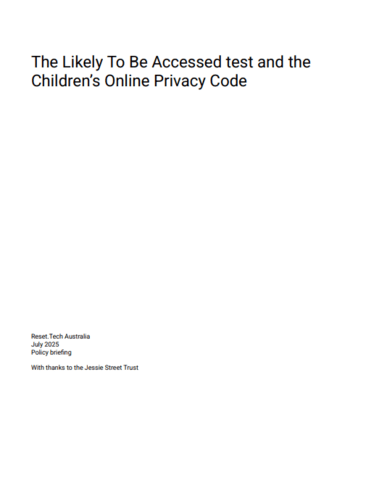 Document cover