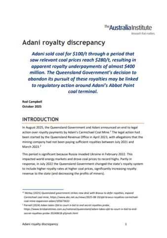 Document cover