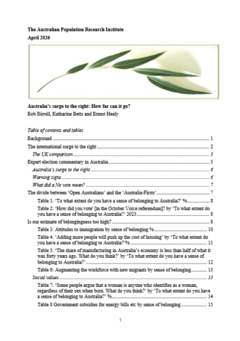 Document cover